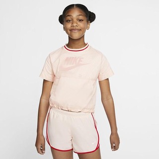 Top Nike Air Maneca Scurta Fete Albastru Deschis Corai Rosii | KGXL-47352